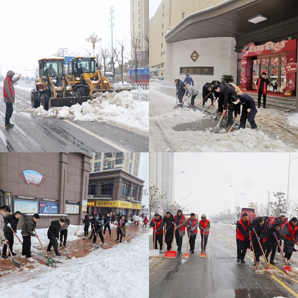 省城市更新等三家公司黨員先鋒隊開展鏟雪除冰志愿活動